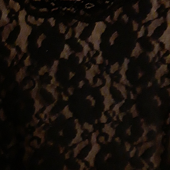 SOMA Intimates BLACK LACE SHORT SLEEVE - Picture 2 of 8